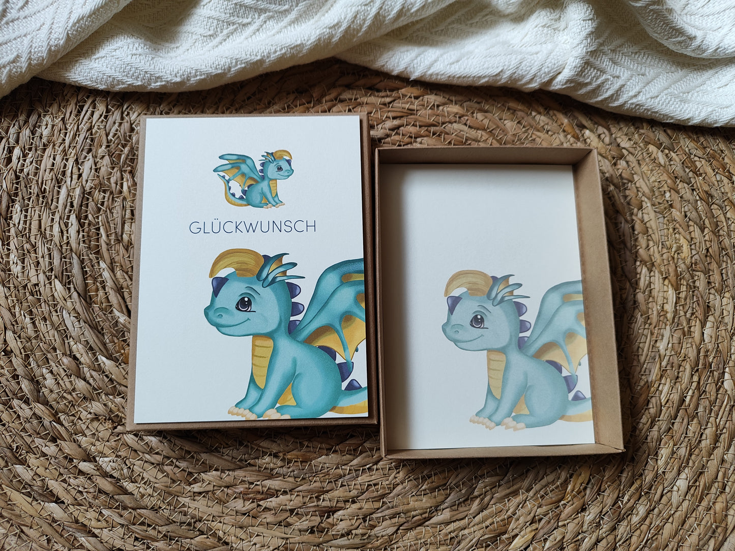 DRACHE blau