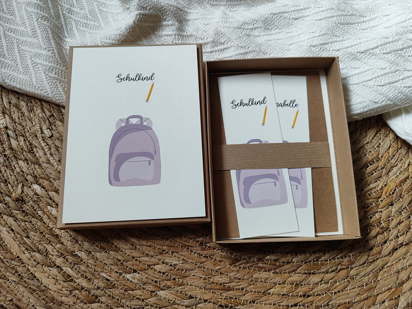 SCHULTASCHE lila