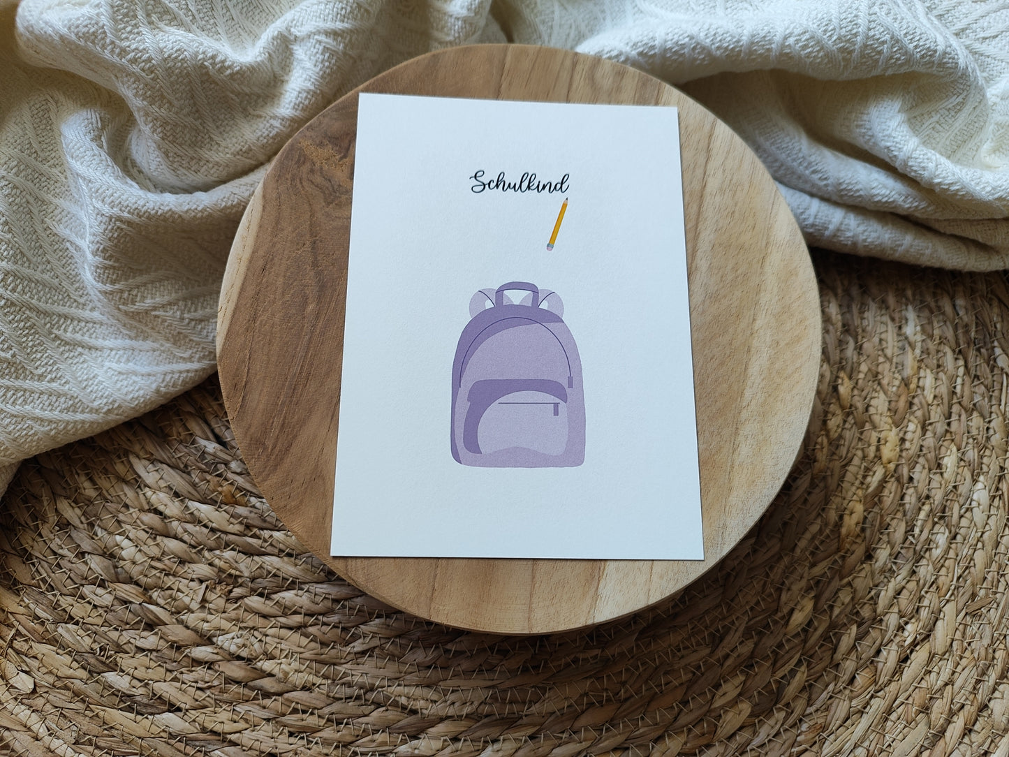 SCHULTASCHE lila